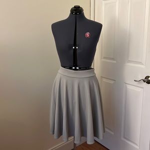 Grey midi skirt